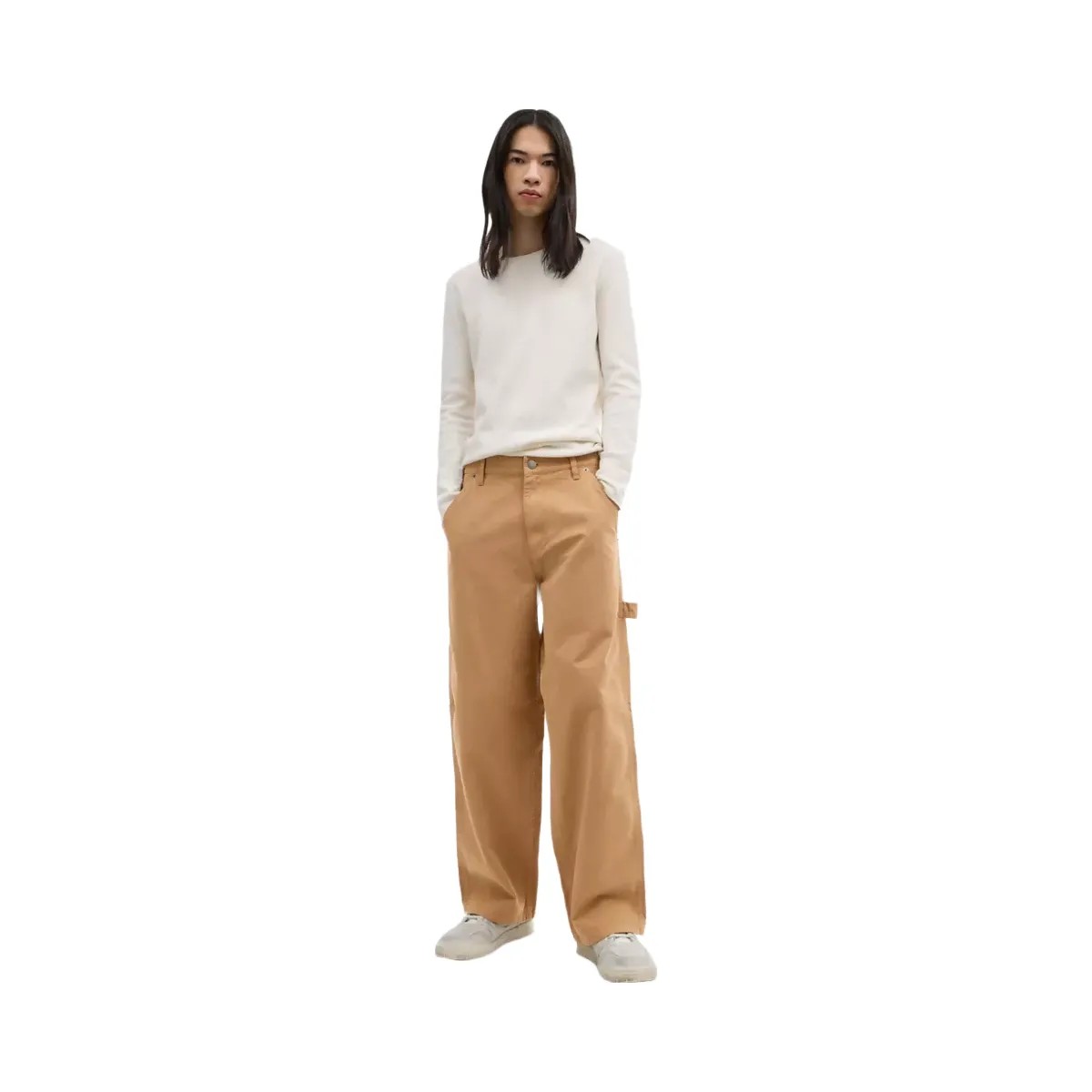 Coach Canvas Pants In Organic Cotton in Sand - HypeFly India View 2