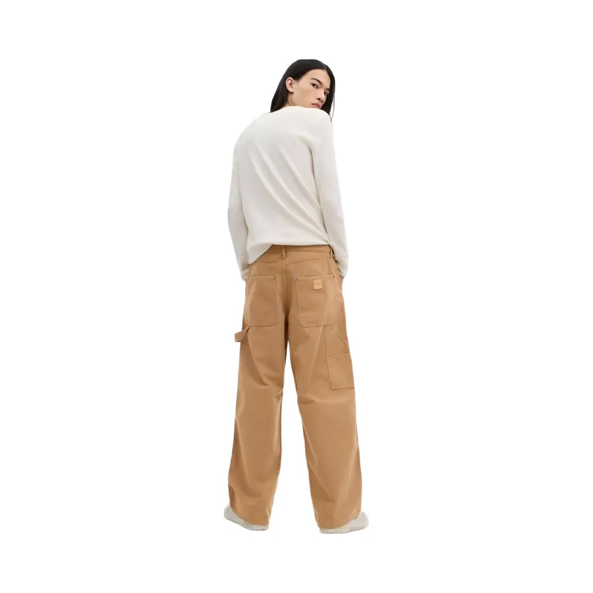 Coach Canvas Pants In Organic Cotton in Sand - HypeFly India View 3
