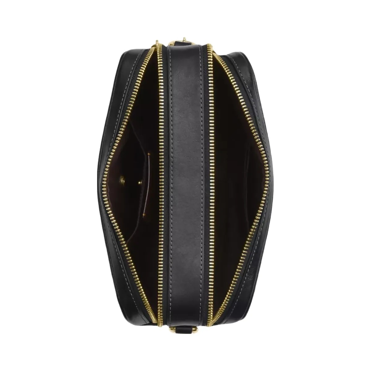 Coach Carey Crossbody Bag in Gold Black - HypeFly India View 4
