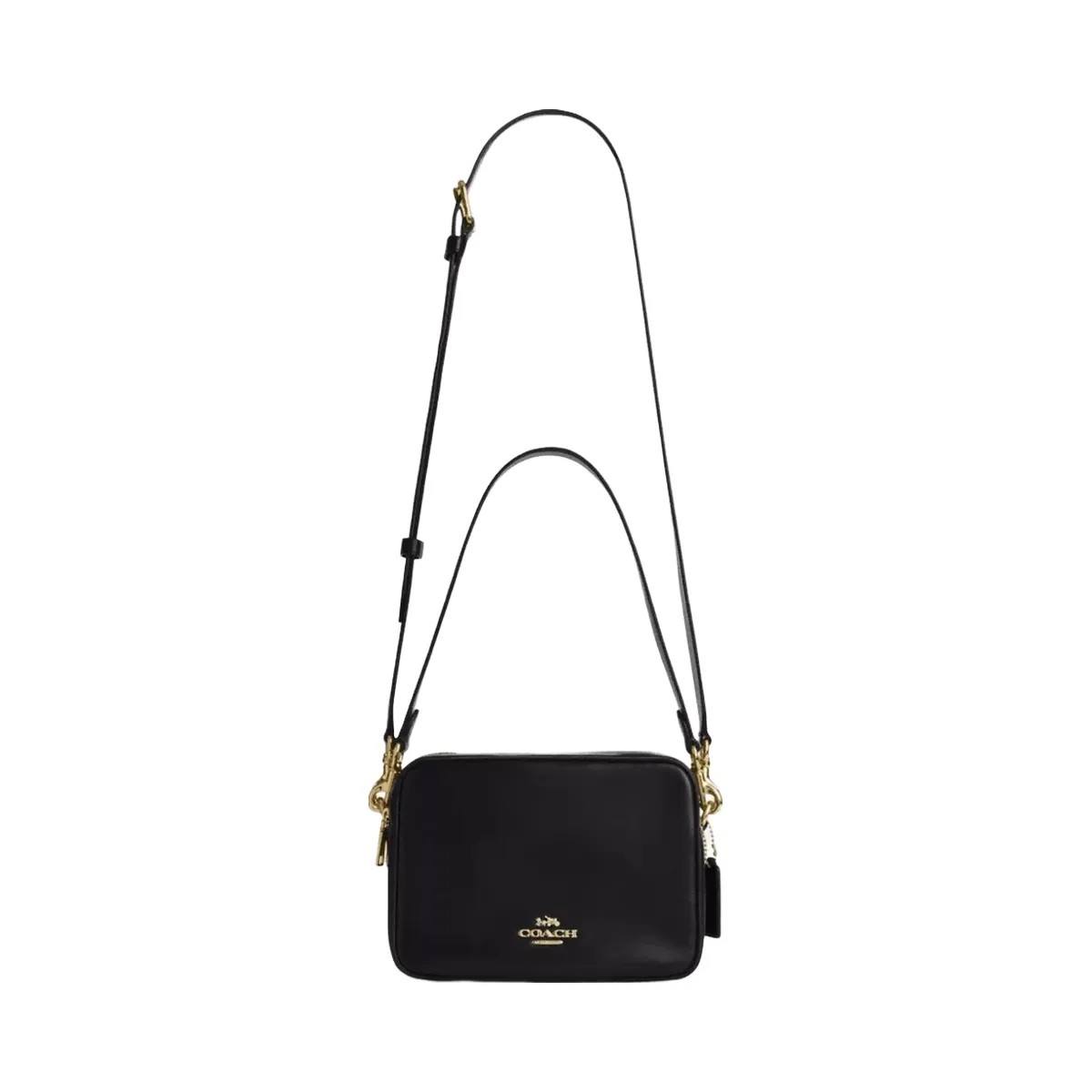 Coach Carey Crossbody Bag in Gold Black - HypeFly India View 6