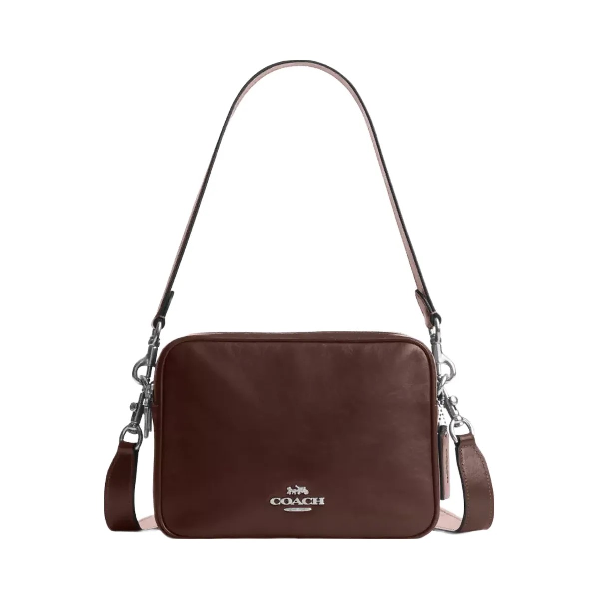 Coach Carey Crossbody Bag in Silver Maple - HypeFly India View 1