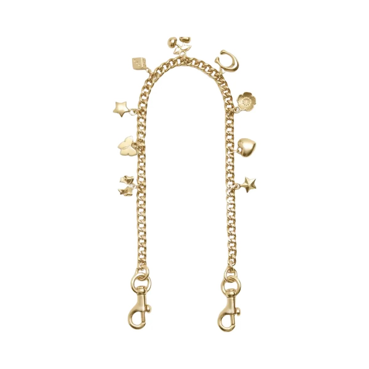 Coach Charm Chain Strap in Gold Gold - HypeFly India View 1