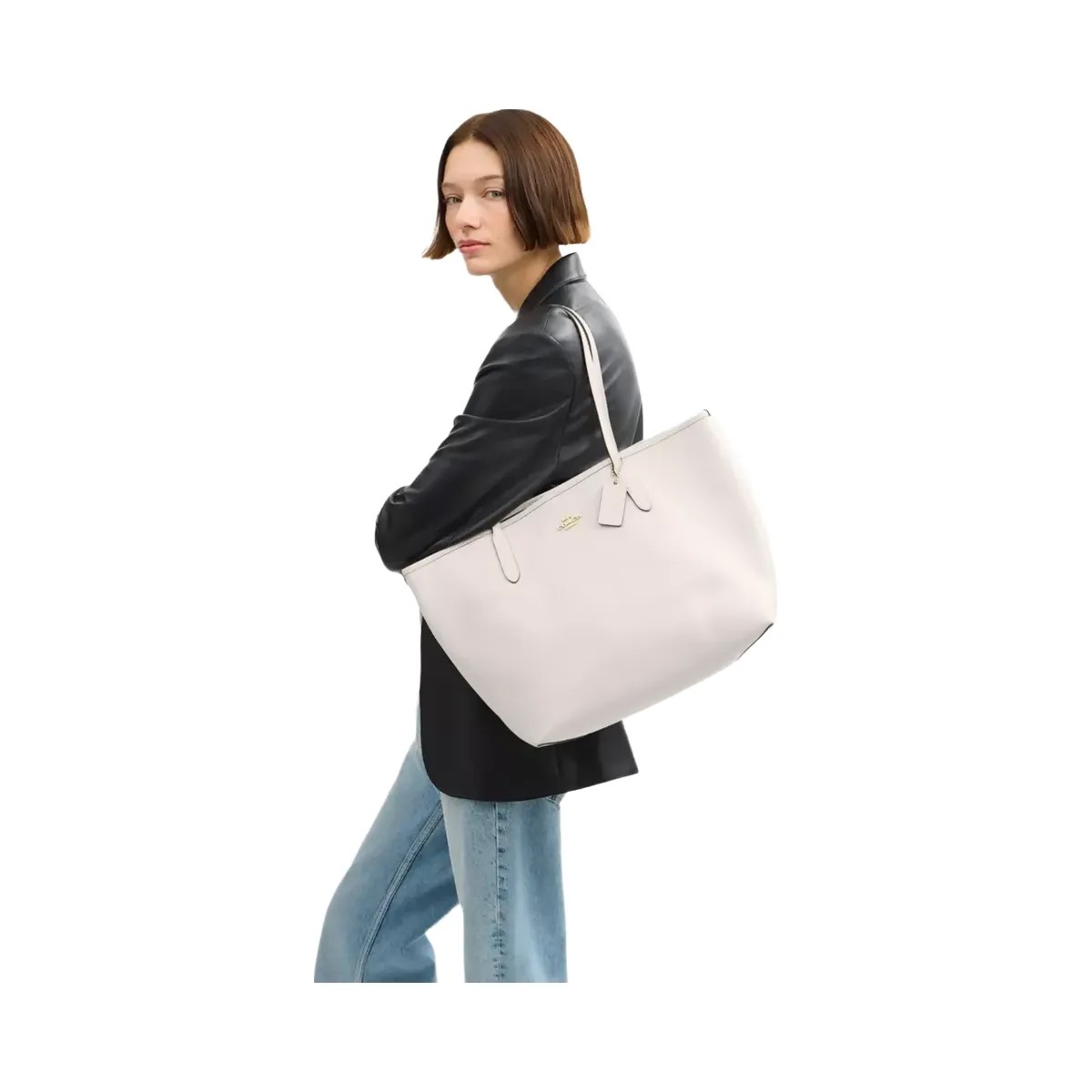 Coach City Tote Bag in Gold Chalk - HypeFly India View 5