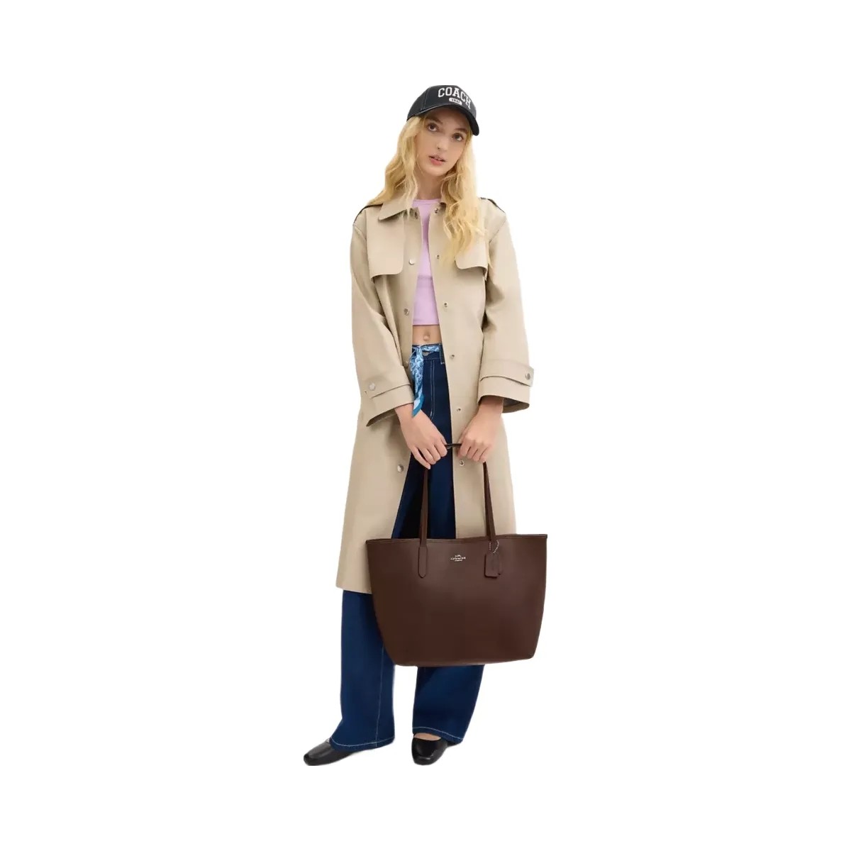 Coach City Tote Bag in Silver Maple - HypeFly India View 5