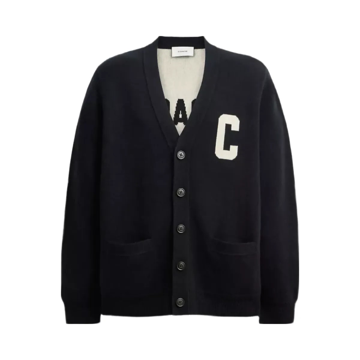 Coach Coach Cardigan in Black - HypeFly India View 1