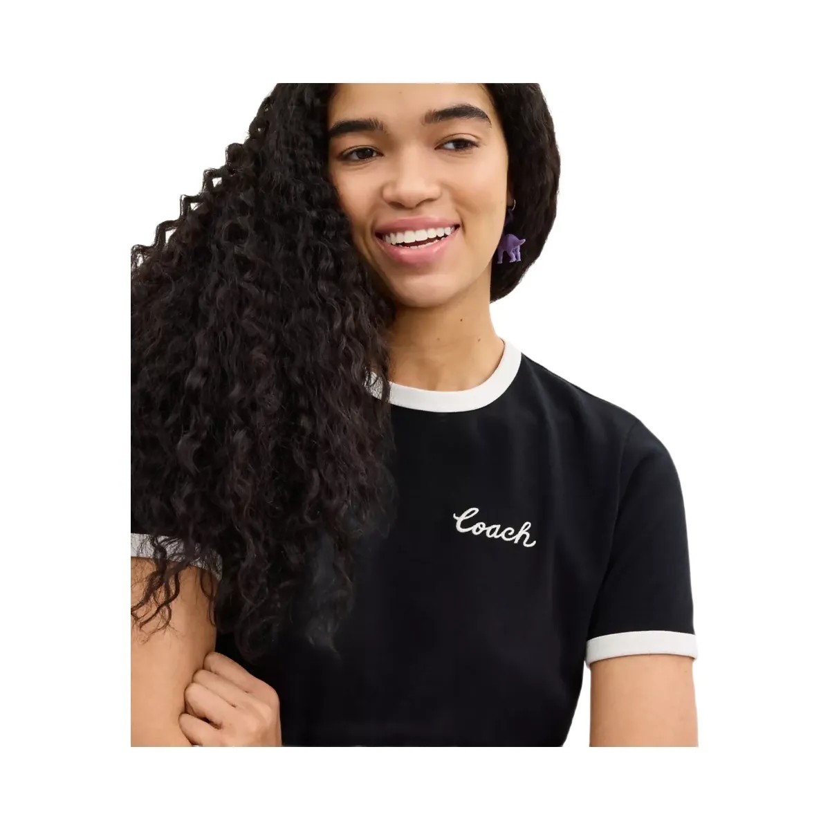 Coach Coach Ringer T-Shirt in Black - HypeFly India View 4