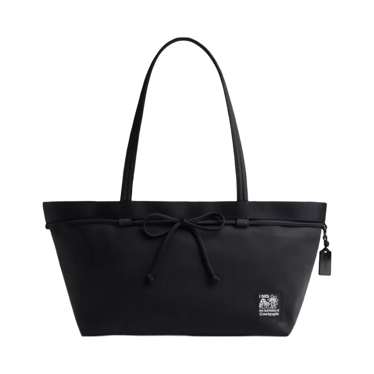 Coach Coachtopia Loop Bow Tote Bag in Black - HypeFly India View 1