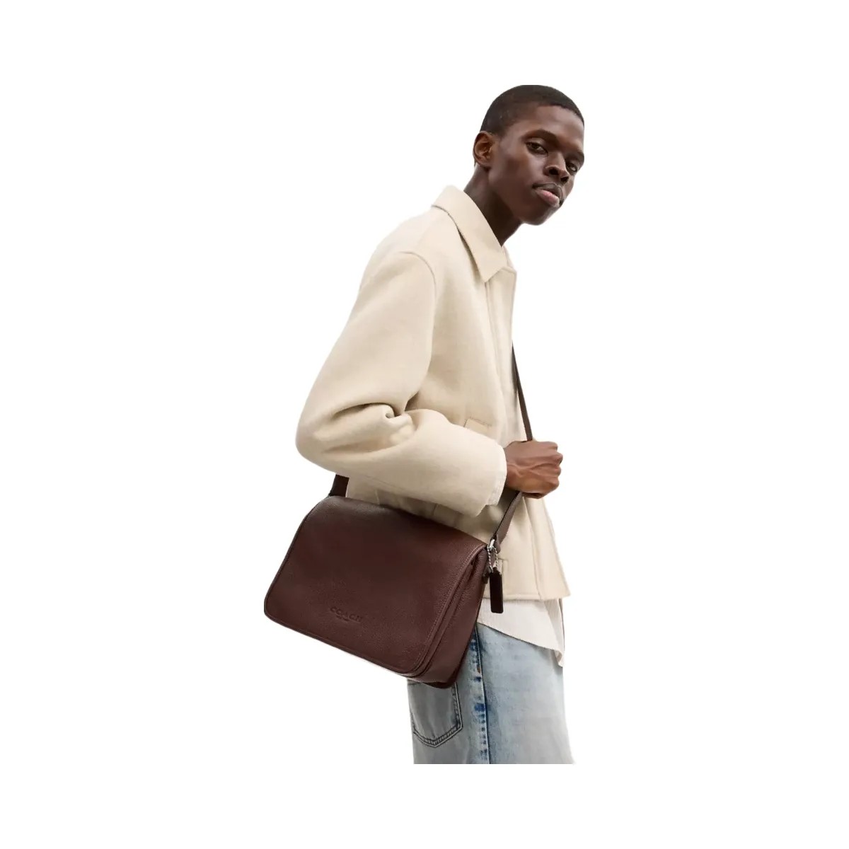 Coach Colby Messenger Bag 32 in Silver Maple - HypeFly India View 5