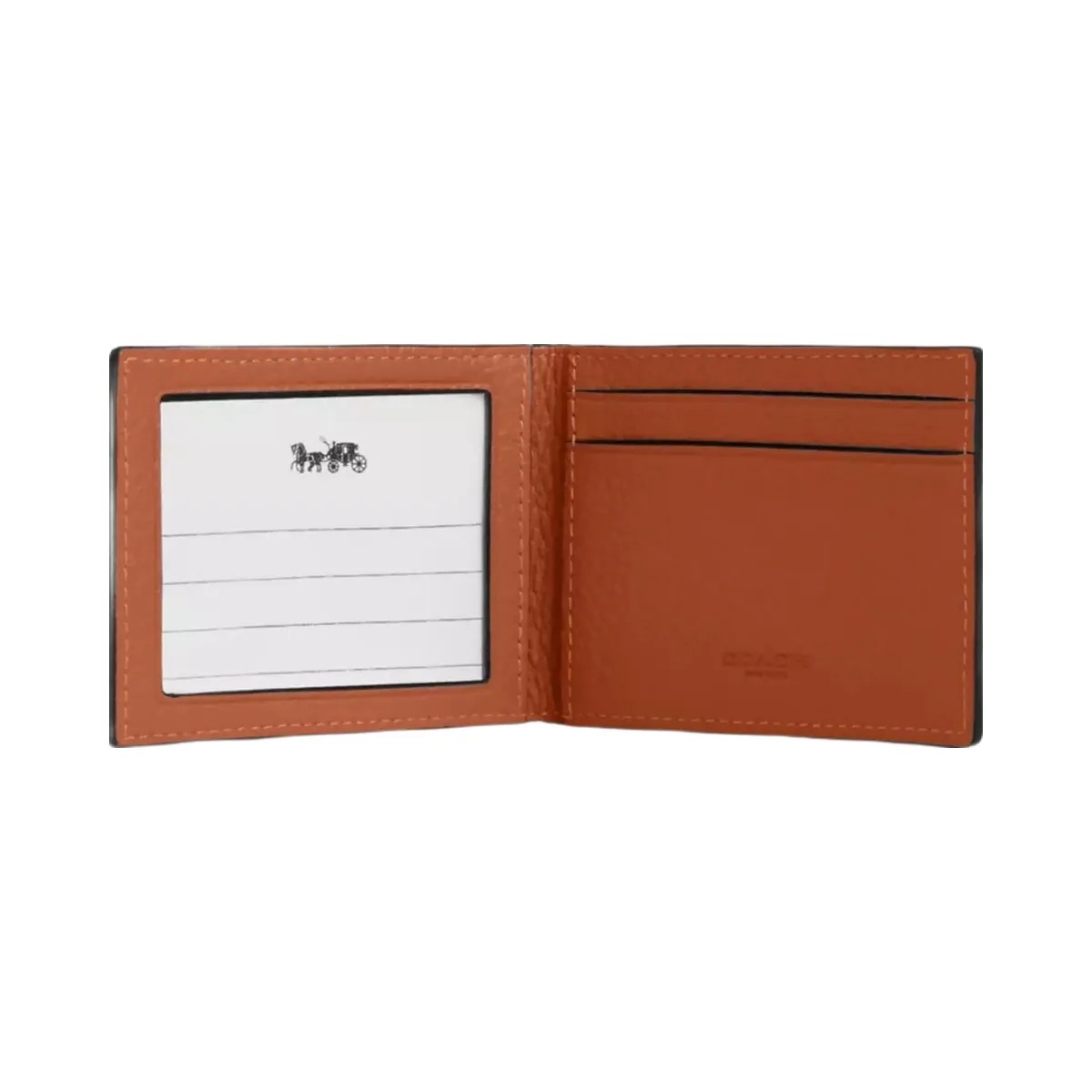 Coach Compact Billfold Wallet in Amber Brown - HypeFly India View 3