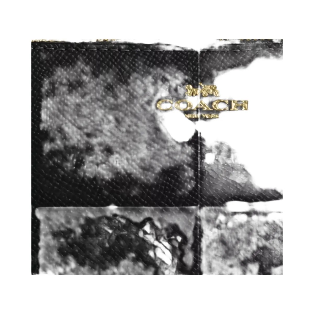 Coach Corner Zip Wristlet in Gold Black - HypeFly India View 5