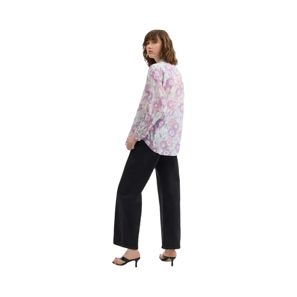 Coach Cotton Voile Shirt Purple Floral - HypeFly India View 3