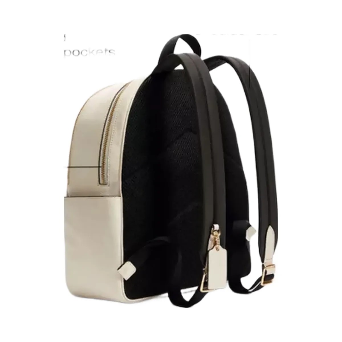 Coach Court Backpack in Gold Chalk - HypeFly India View 6