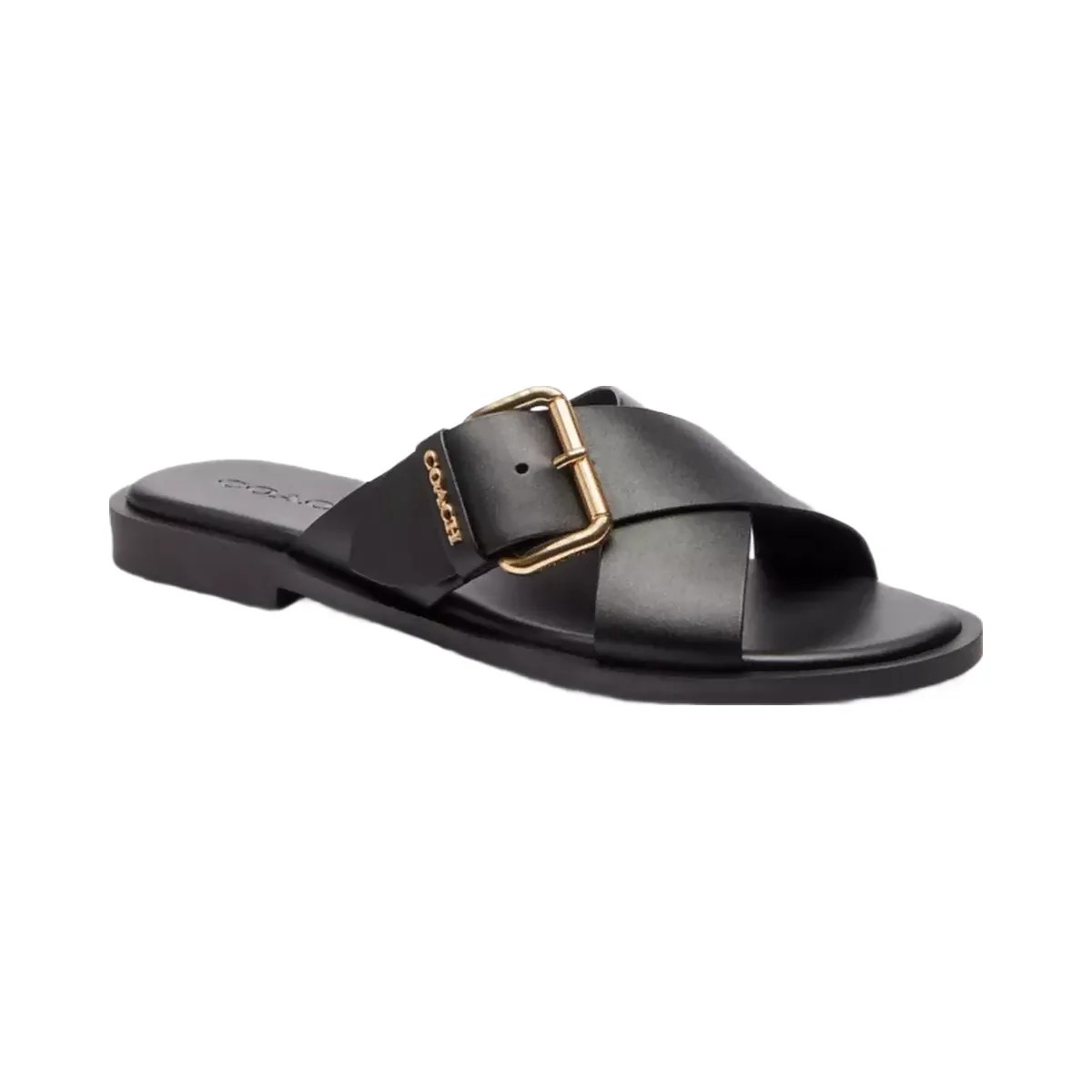 Coach Crisscross Buckle Sandal in Black - HypeFly India View 1