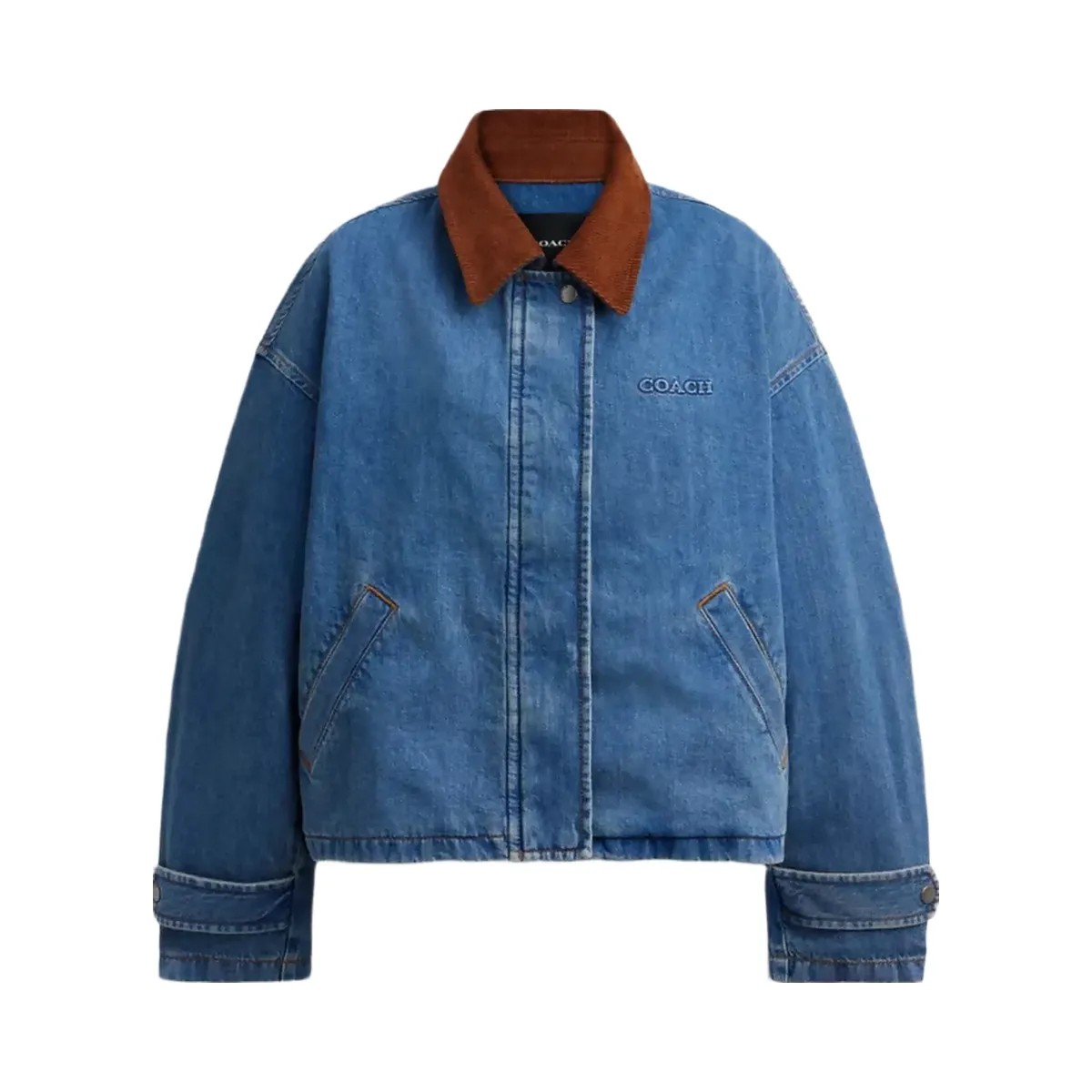 Coach Denim Barn Jacket in Western Wash - HypeFly India View 1