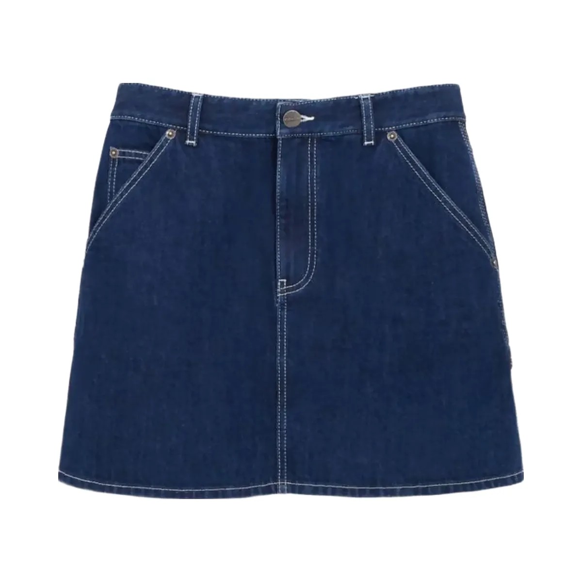 Coach Denim Utility Skirt Dark Denim - HypeFly India View 1
