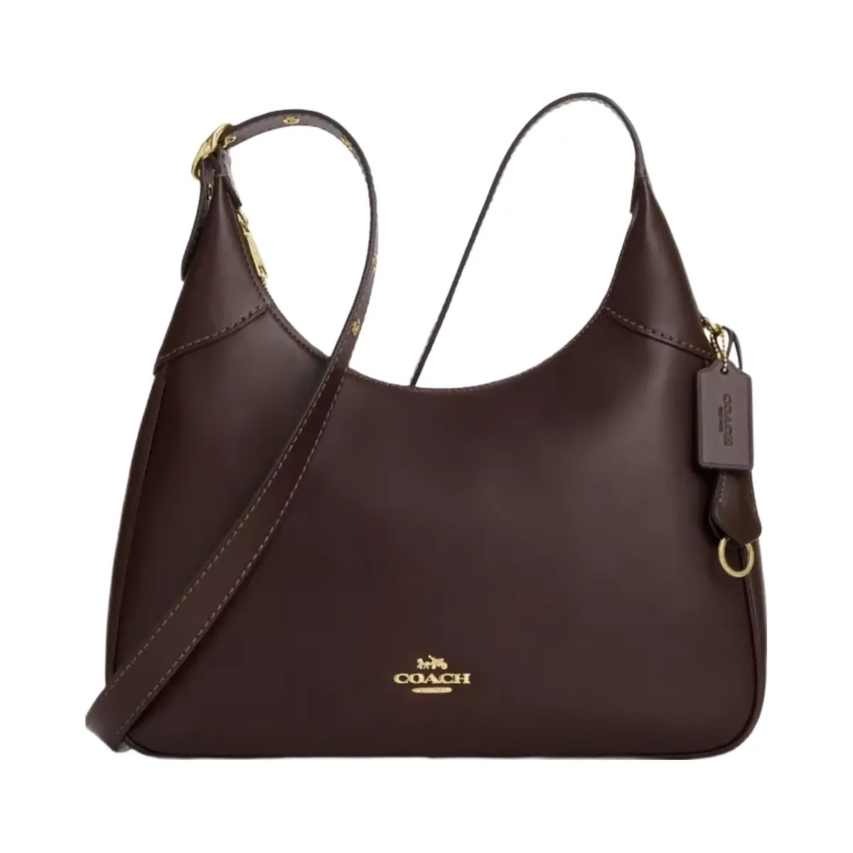 Coach Ella Shoulder Bag in Gold Espresso - HypeFly India View 1