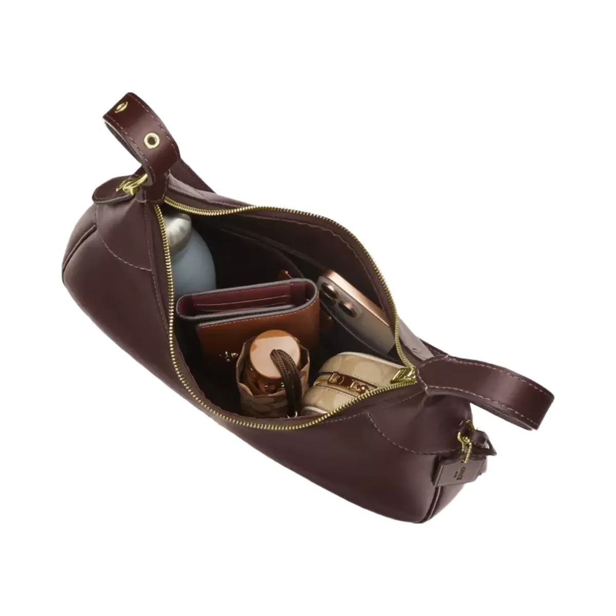 Coach Ella Shoulder Bag in Gold Espresso - HypeFly India View 3