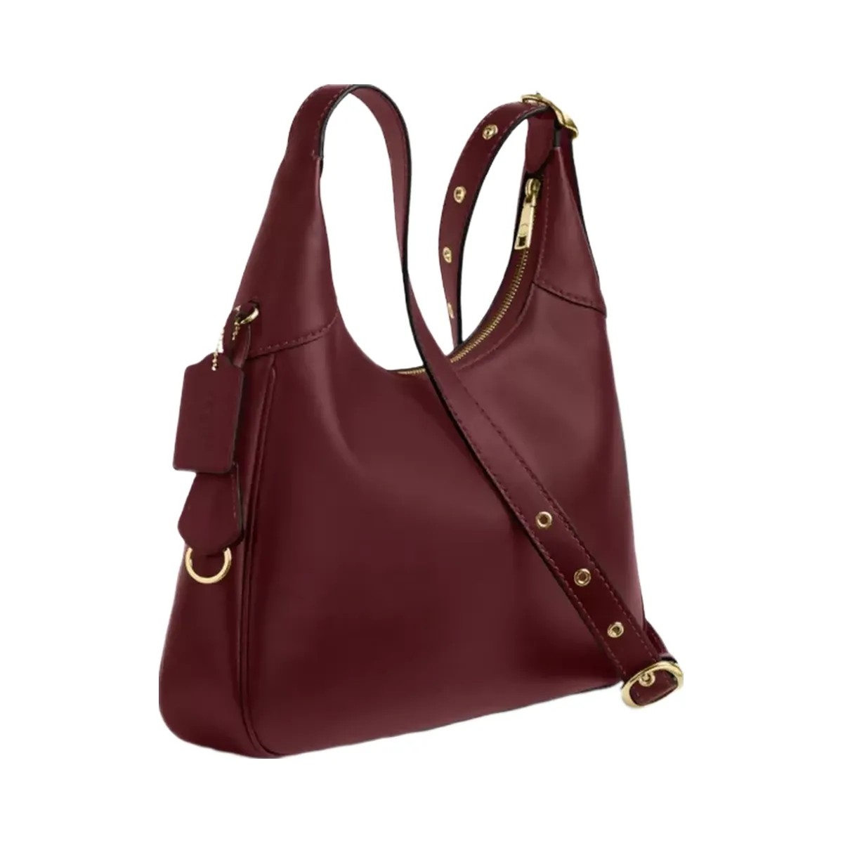 Coach Ella Shoulder Bag in Gold Maroon - HypeFly India View 2