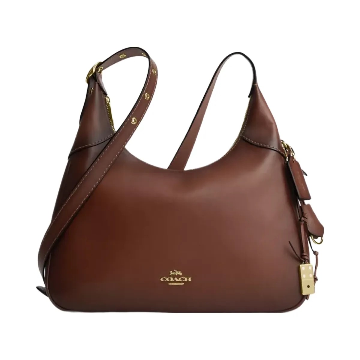 Coach Ella Shoulder Bag in Gold Redwood - HypeFly India View 1