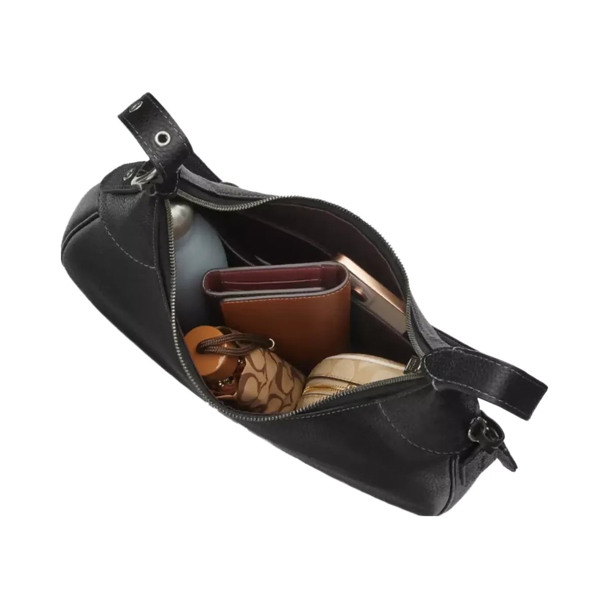 Coach Ella Shoulder Bag in Gunmetal Black - HypeFly India View 3