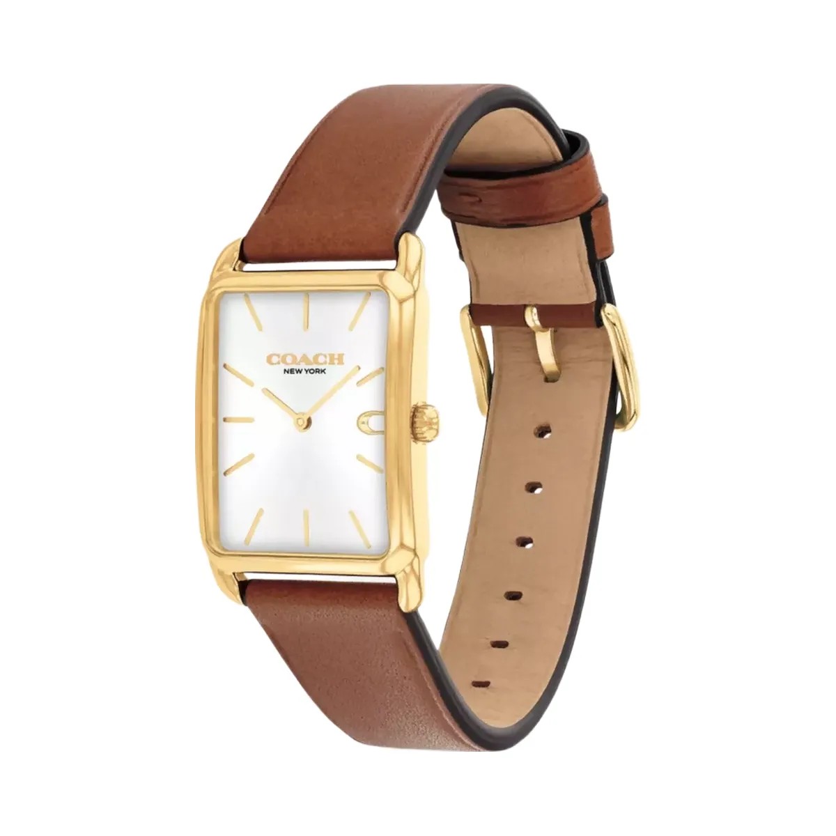Coach Elliot Watch, 32 Mm X 26 Mm in Saddle - HypeFly India View 2