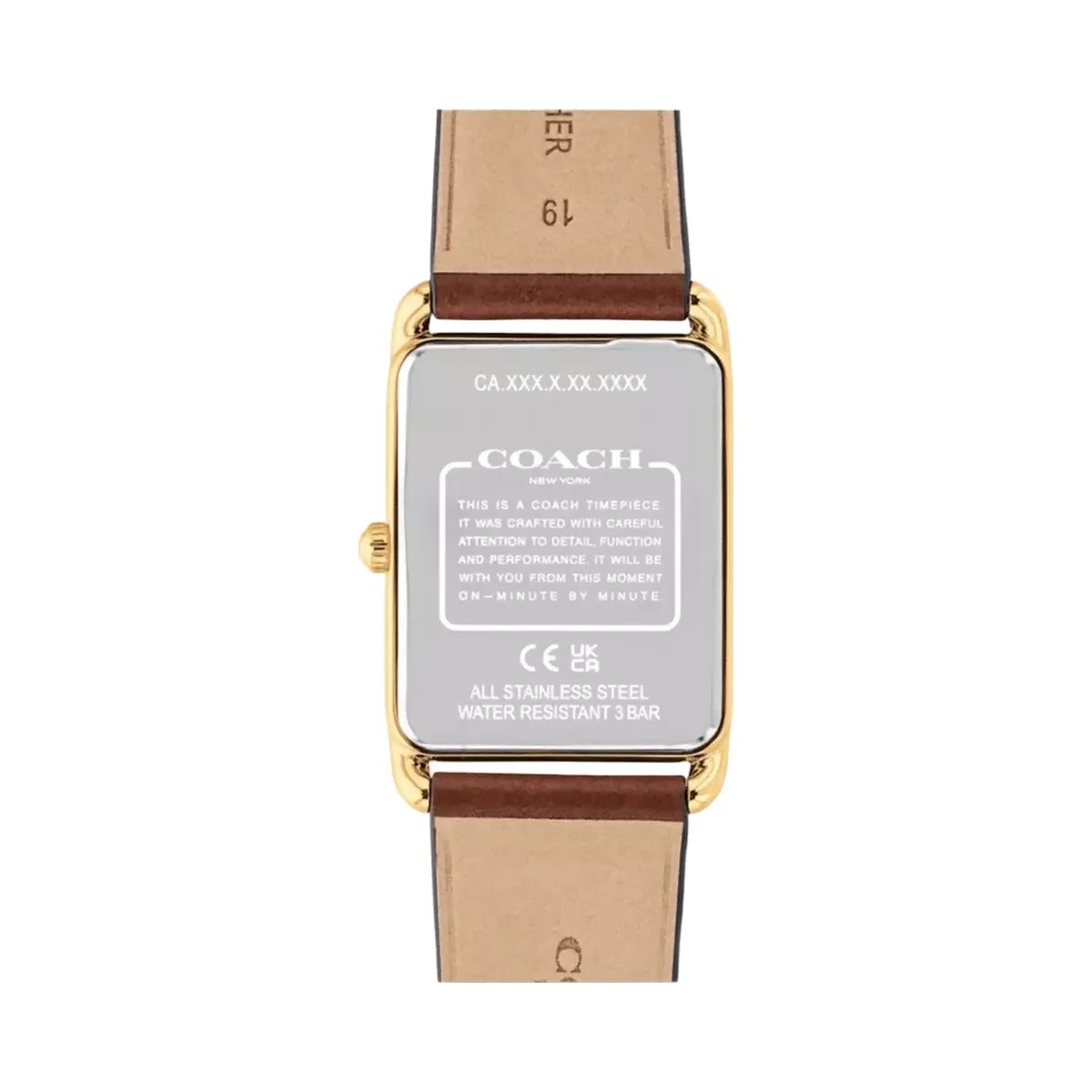 Coach Elliot Watch, 32 Mm X 26 Mm in Saddle - HypeFly India View 3