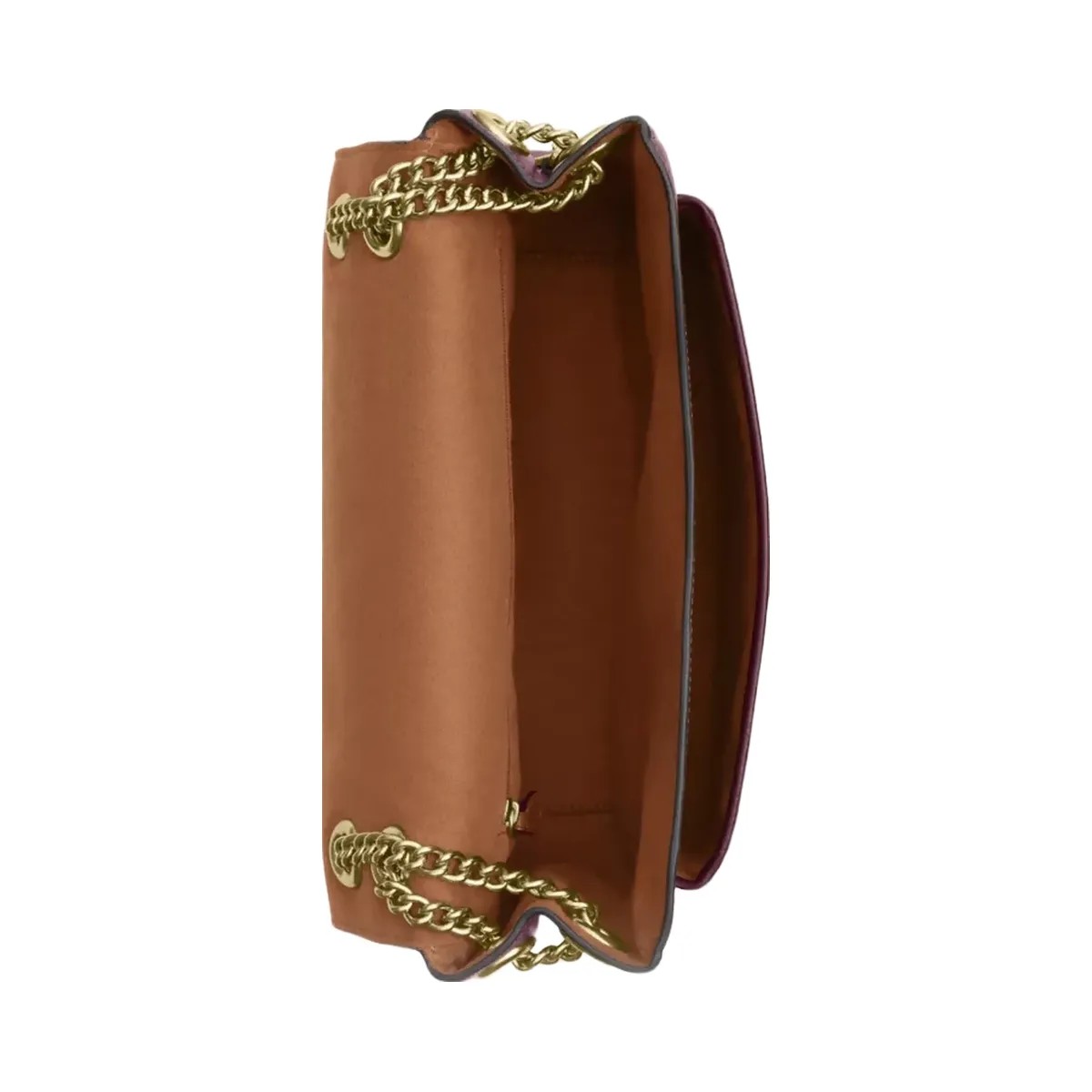 Coach Elodie Crossbody Bag in Gold Dark Wine - HypeFly India View 4
