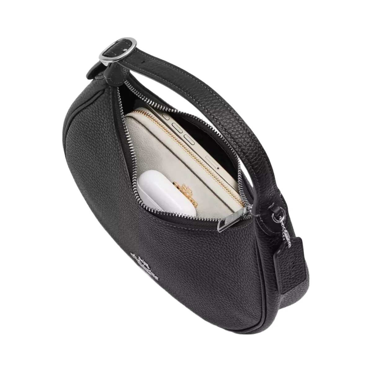 Coach Emily Shoulder Bag in Silver Black - HypeFly India View 3