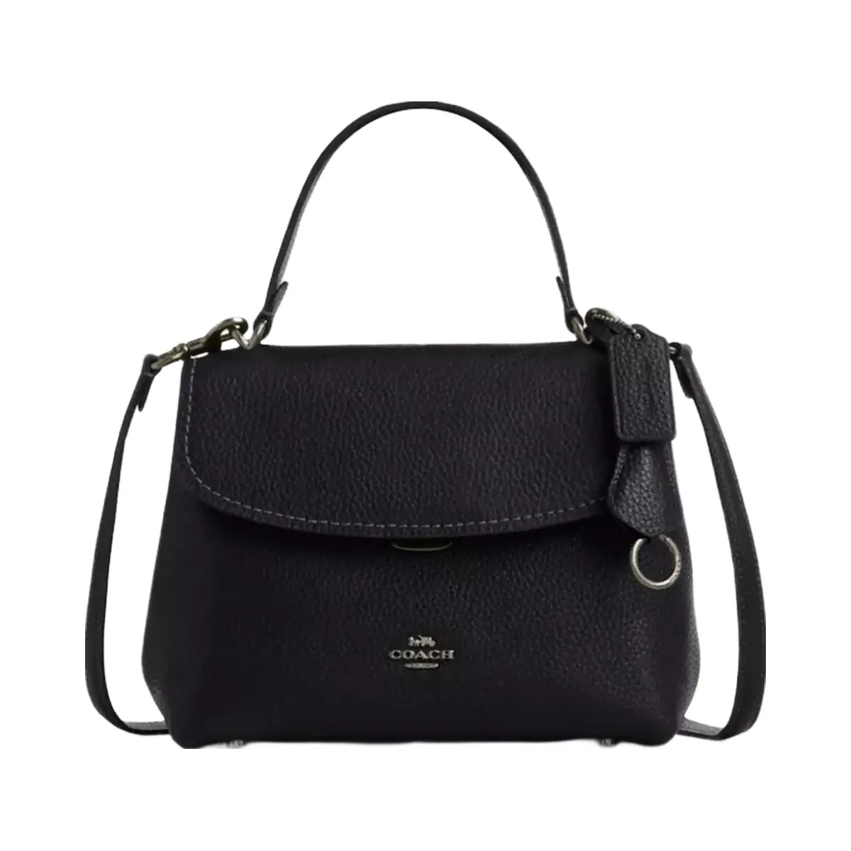 Coach Emory Top Handle Bag in Gunmetal Black - HypeFly India View 1