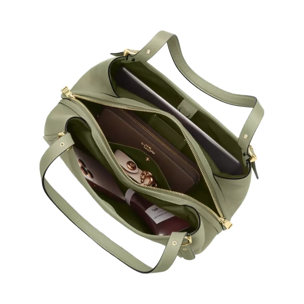 Coach Erin Shoulder Bag in Gold Pistachio - HypeFly India View 3