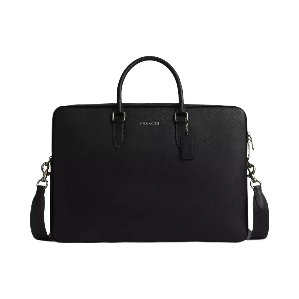 Coach Ethan Large Brief in Gunmetal Black - HypeFly India View 1