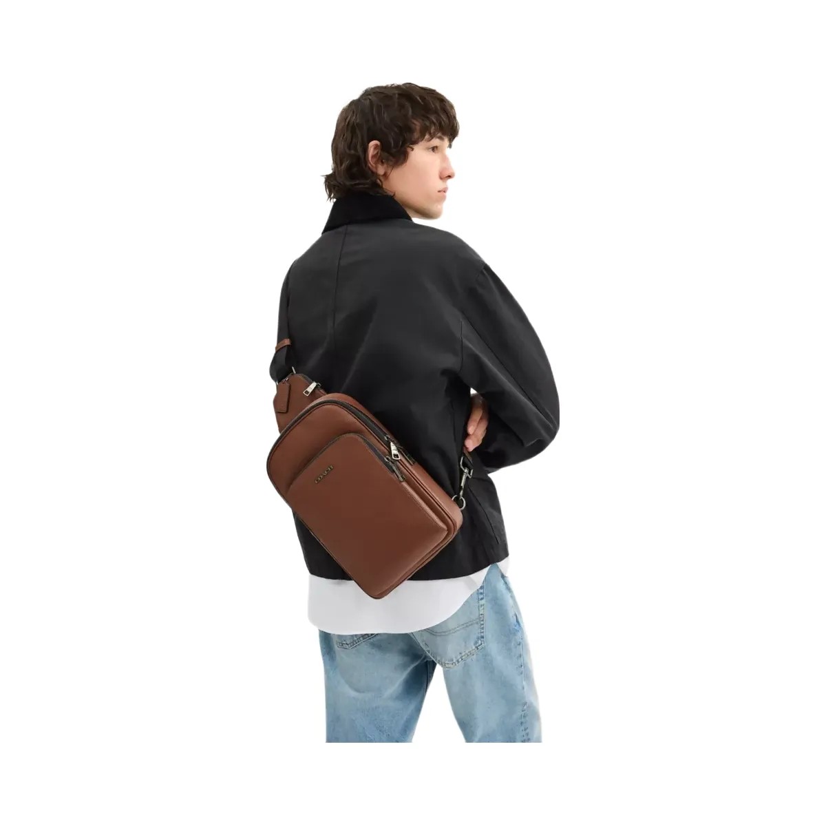 Coach Ethan Pack in Gunmetal Saddle - HypeFly India View 5