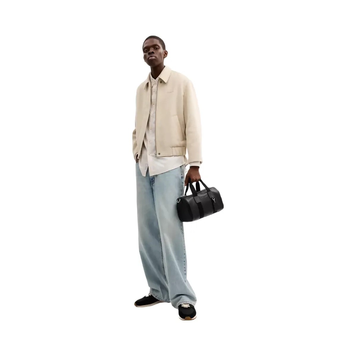 Coach Explorer Duffle Bag 28 in Silver Black - HypeFly India View 6