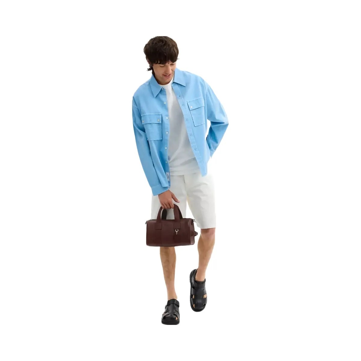 Coach Explorer Duffle Bag 28 in Silver Maple - HypeFly India View 6