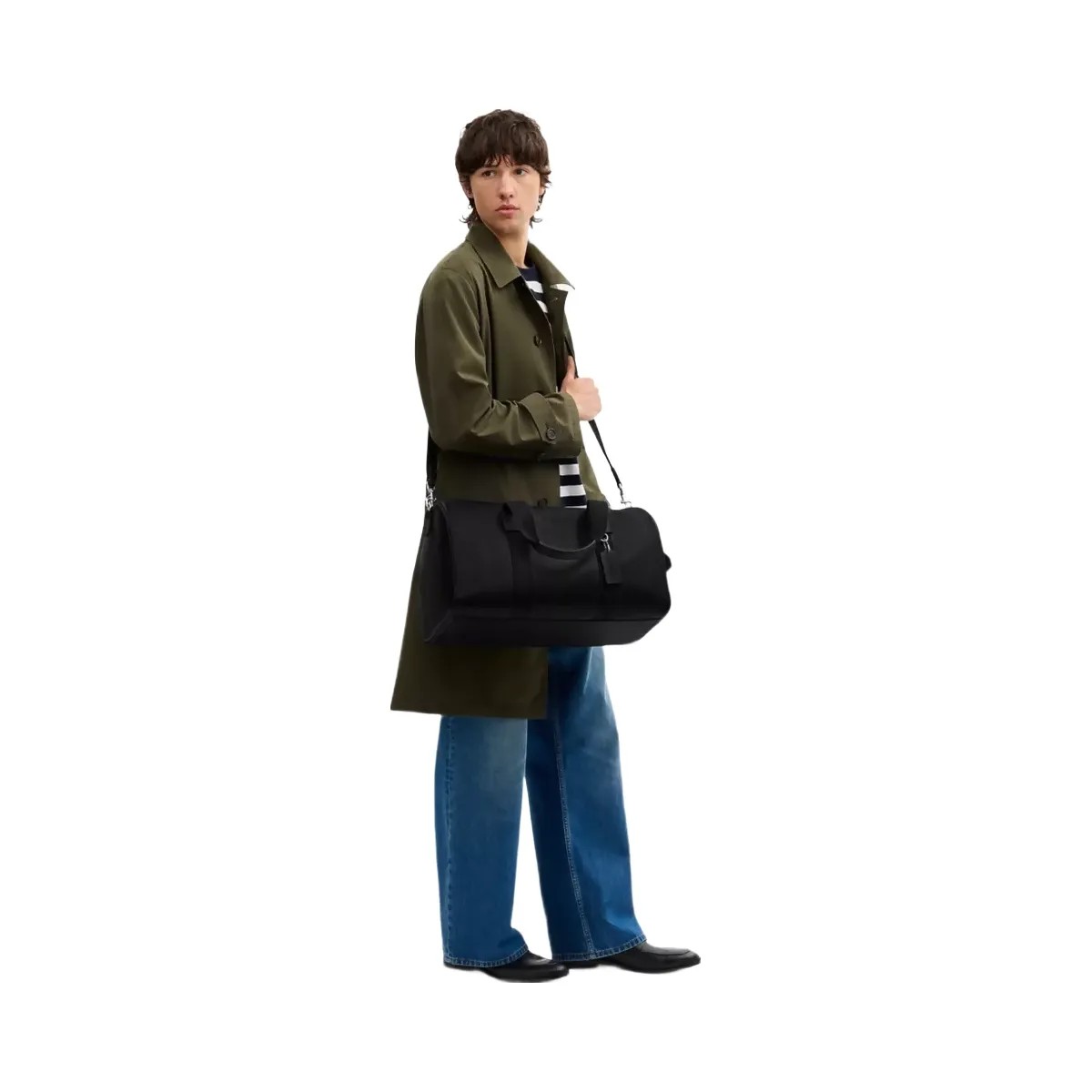 Coach Explorer Duffle Bag 45 in Silver Black - HypeFly India View 5