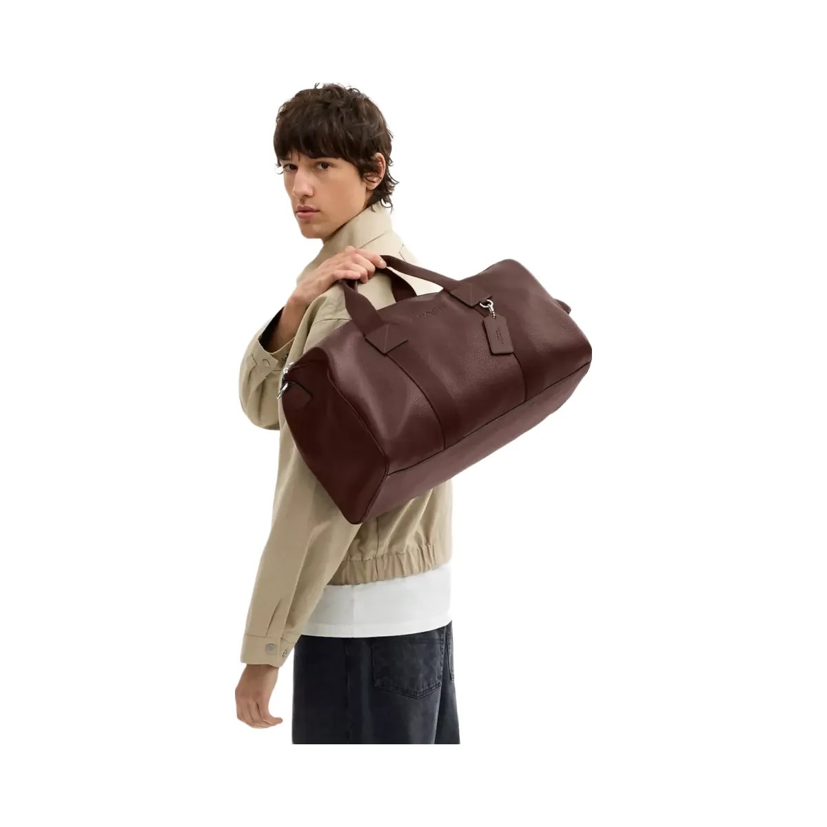 Coach Explorer Duffle Bag 45 in Silver Maple - HypeFly India View 6