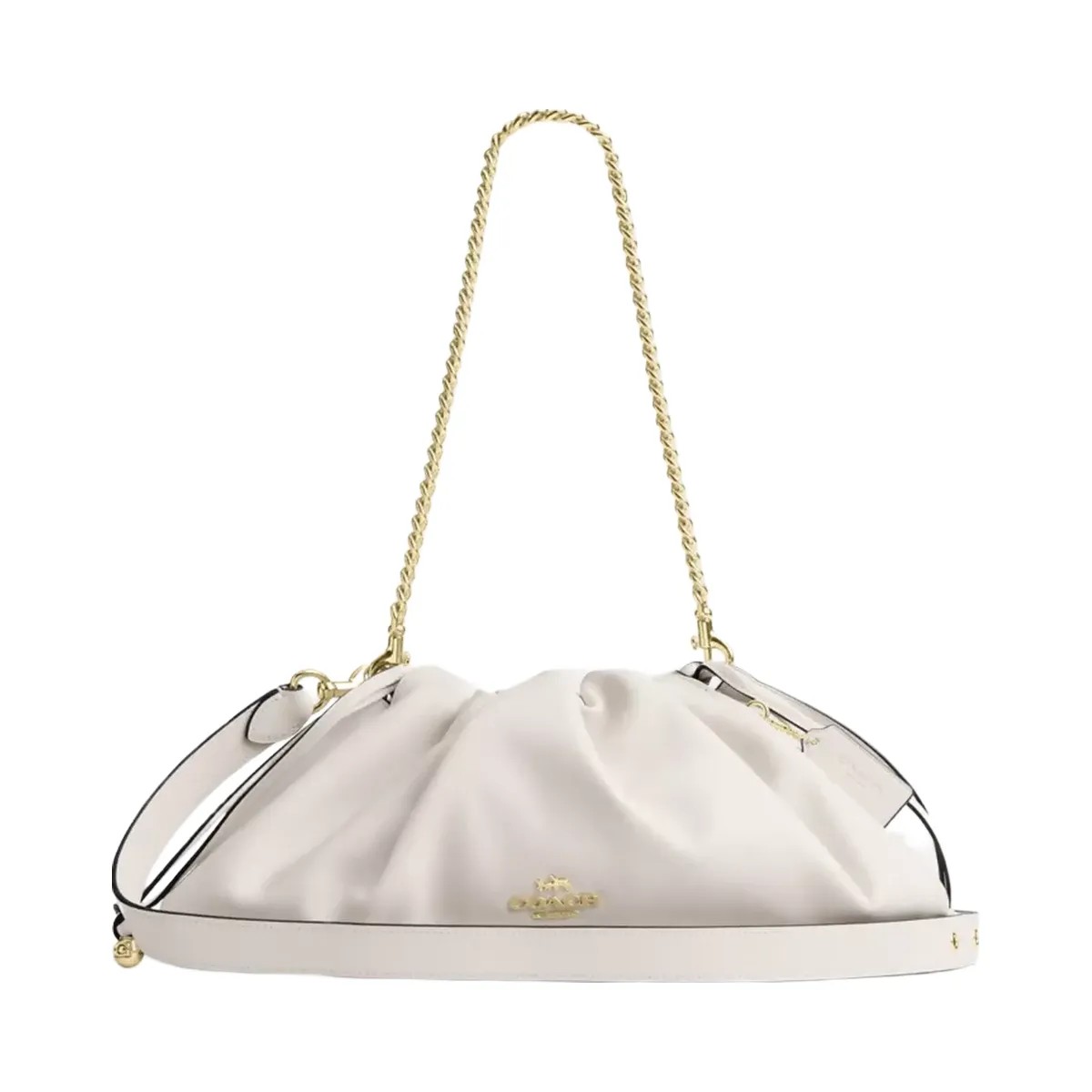 Coach Faye Large Shoulder Bag in Gold Chalk - HypeFly India View 1