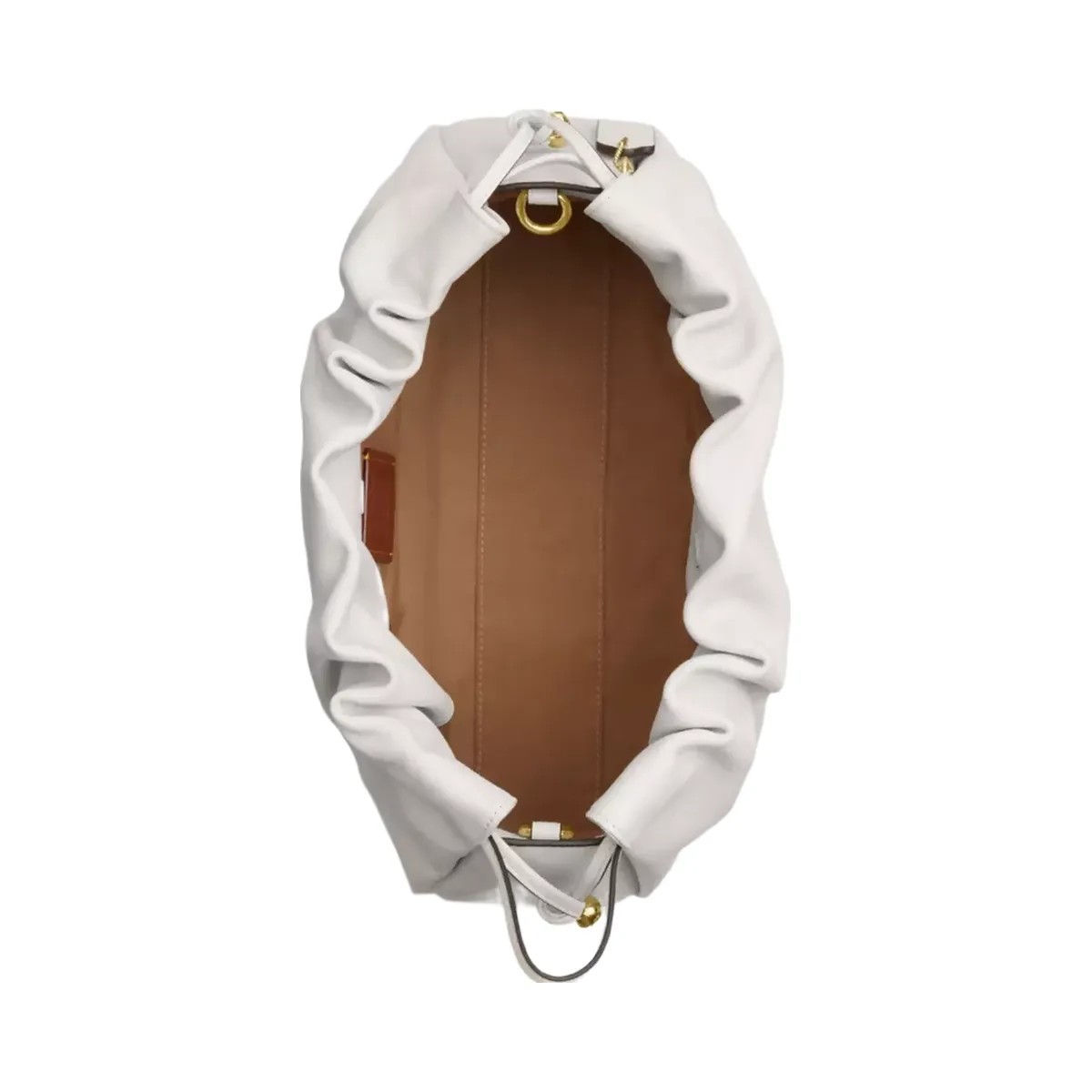 Coach Faye Large Shoulder Bag in Gold Chalk - HypeFly India View 4