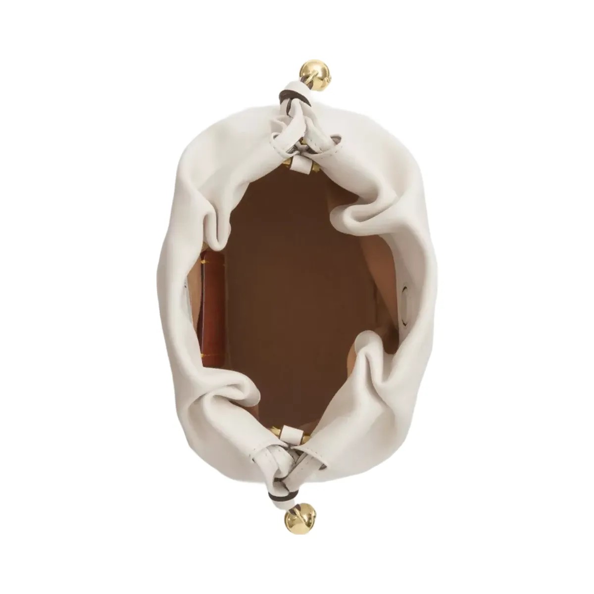 Coach Faye Mini Drawstring Bag in Gold Chalk - HypeFly India View 4