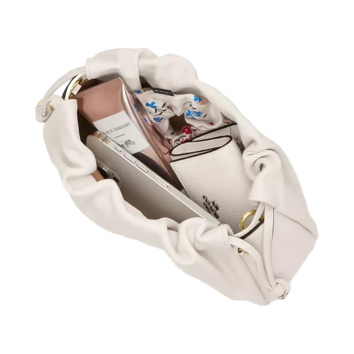 Coach Faye Shoulder Bag in Gold Chalk - HypeFly India View 3