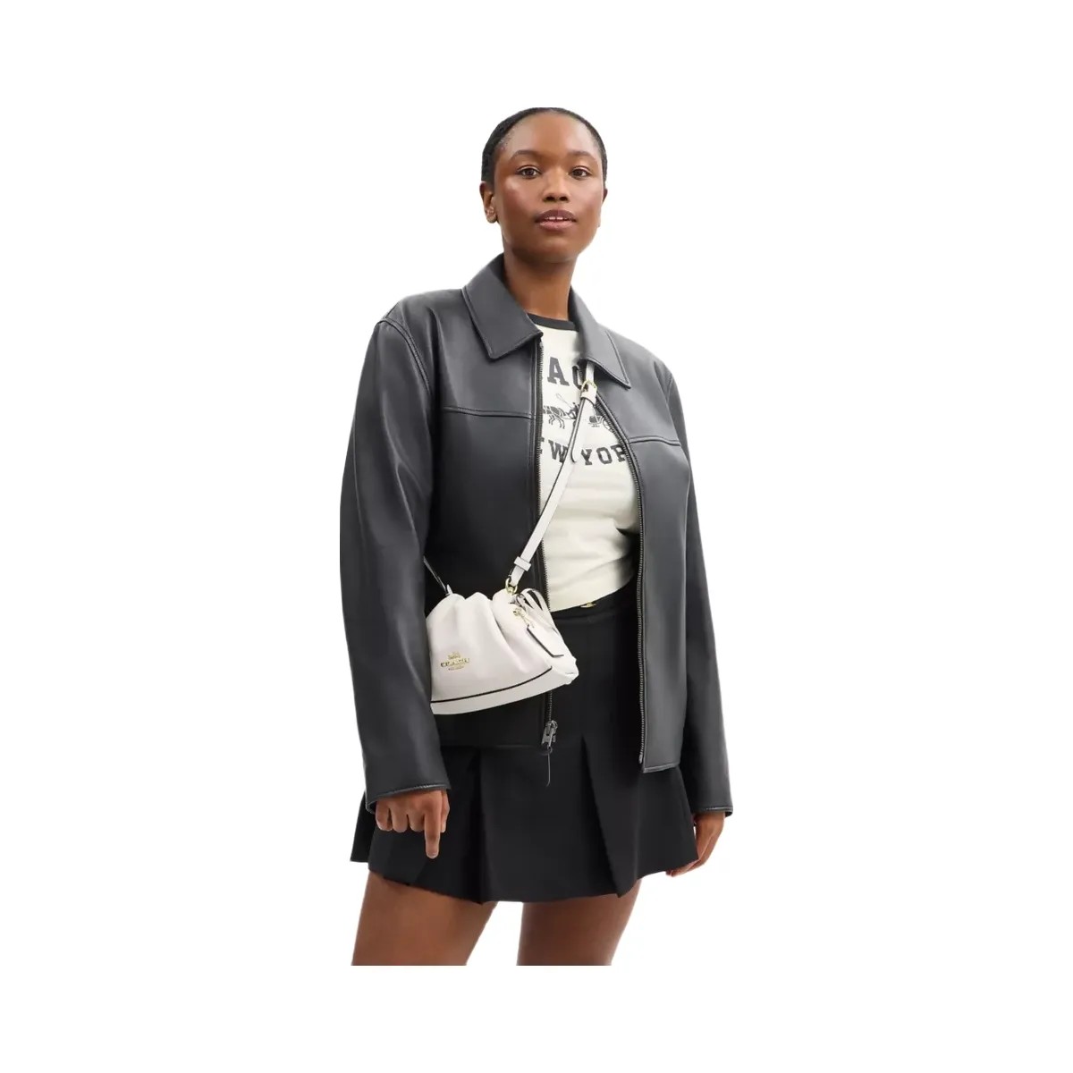 Coach Faye Shoulder Bag in Gold Chalk - HypeFly India View 6