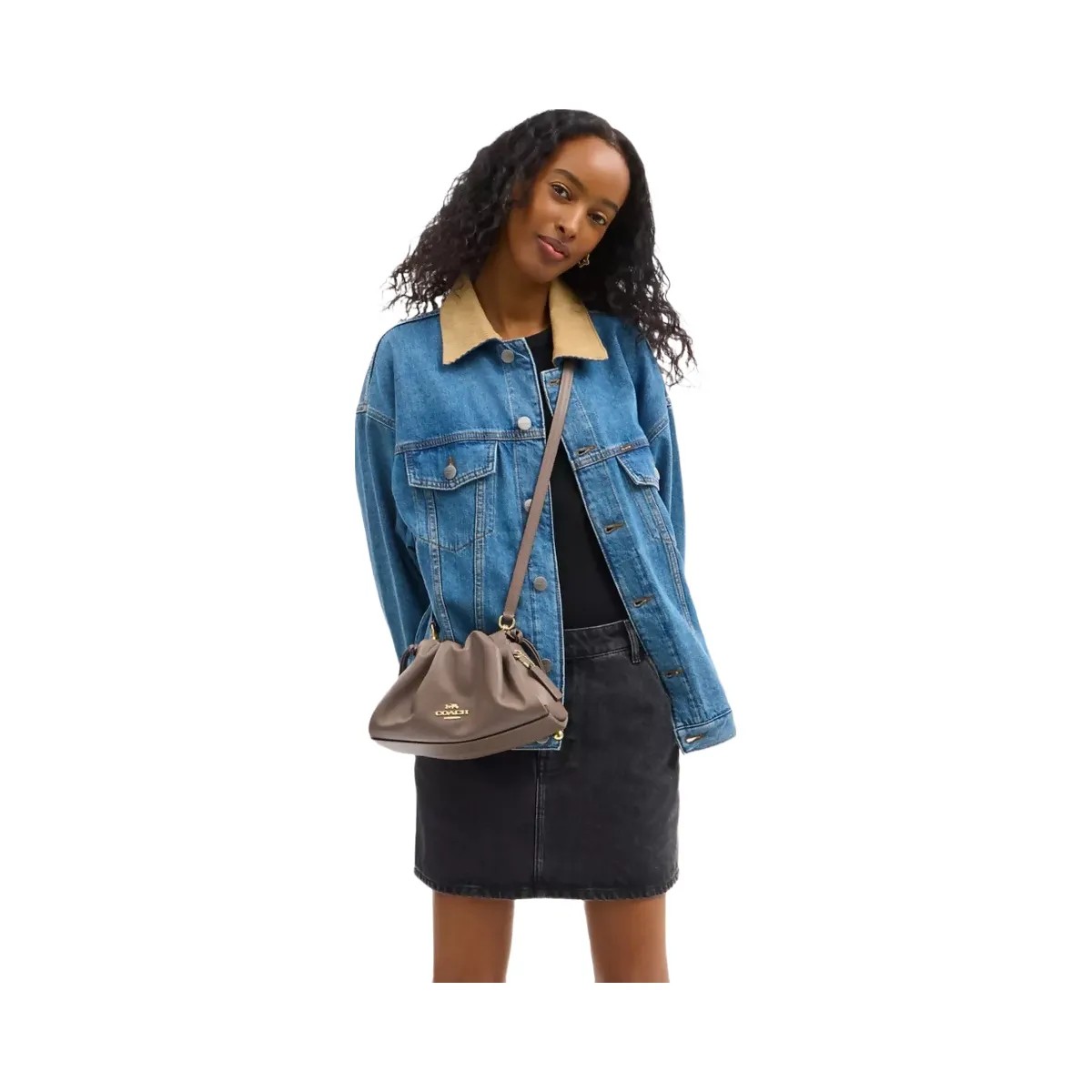 Coach Faye Shoulder Bag in Gold Dark Stone - HypeFly India View 5