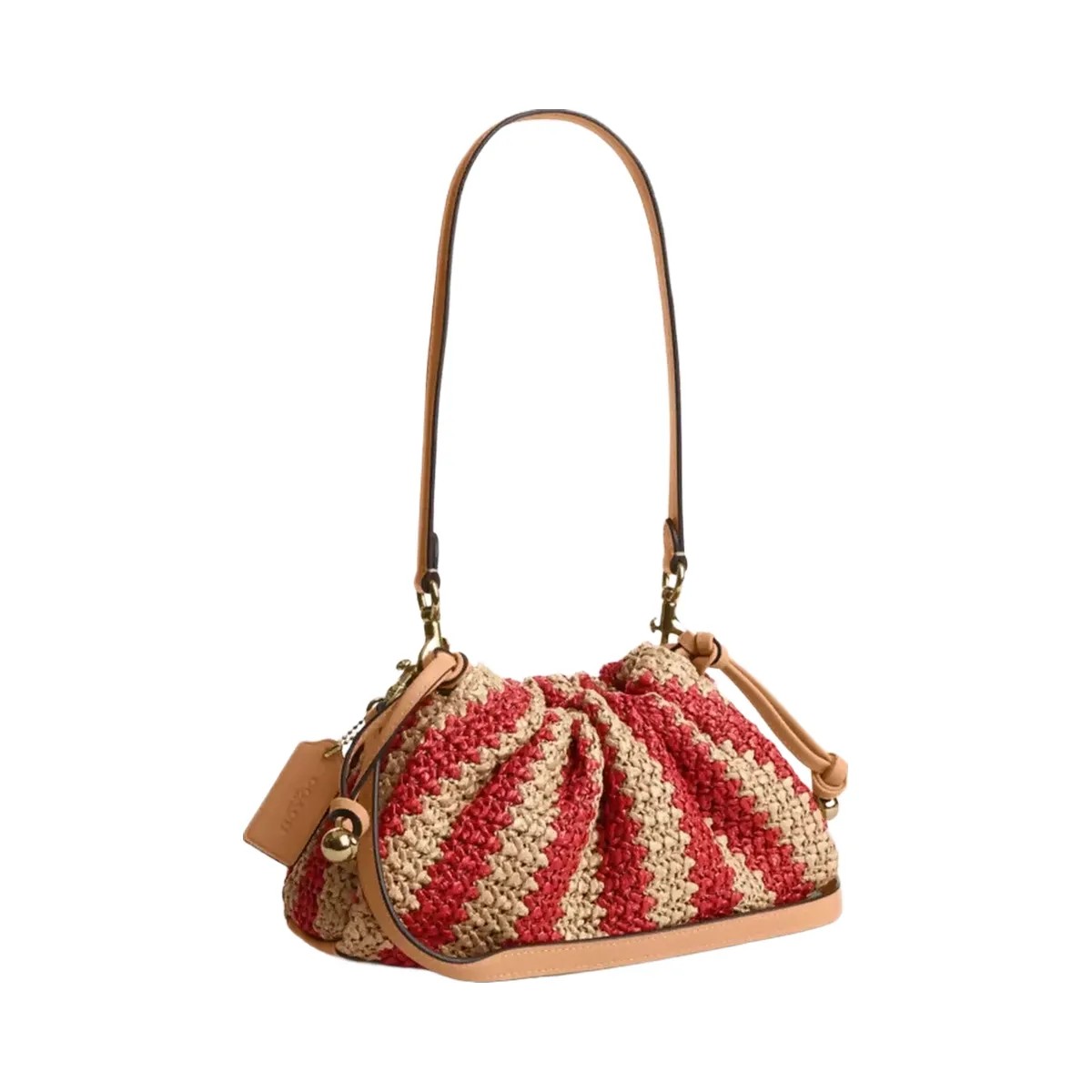 Coach Faye Shoulder Bag in Gold Red Tan - HypeFly India View 2