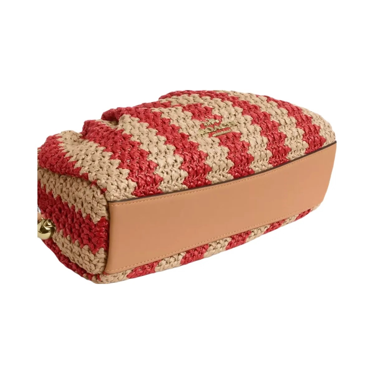 Coach Faye Shoulder Bag in Gold Red Tan - HypeFly India View 5