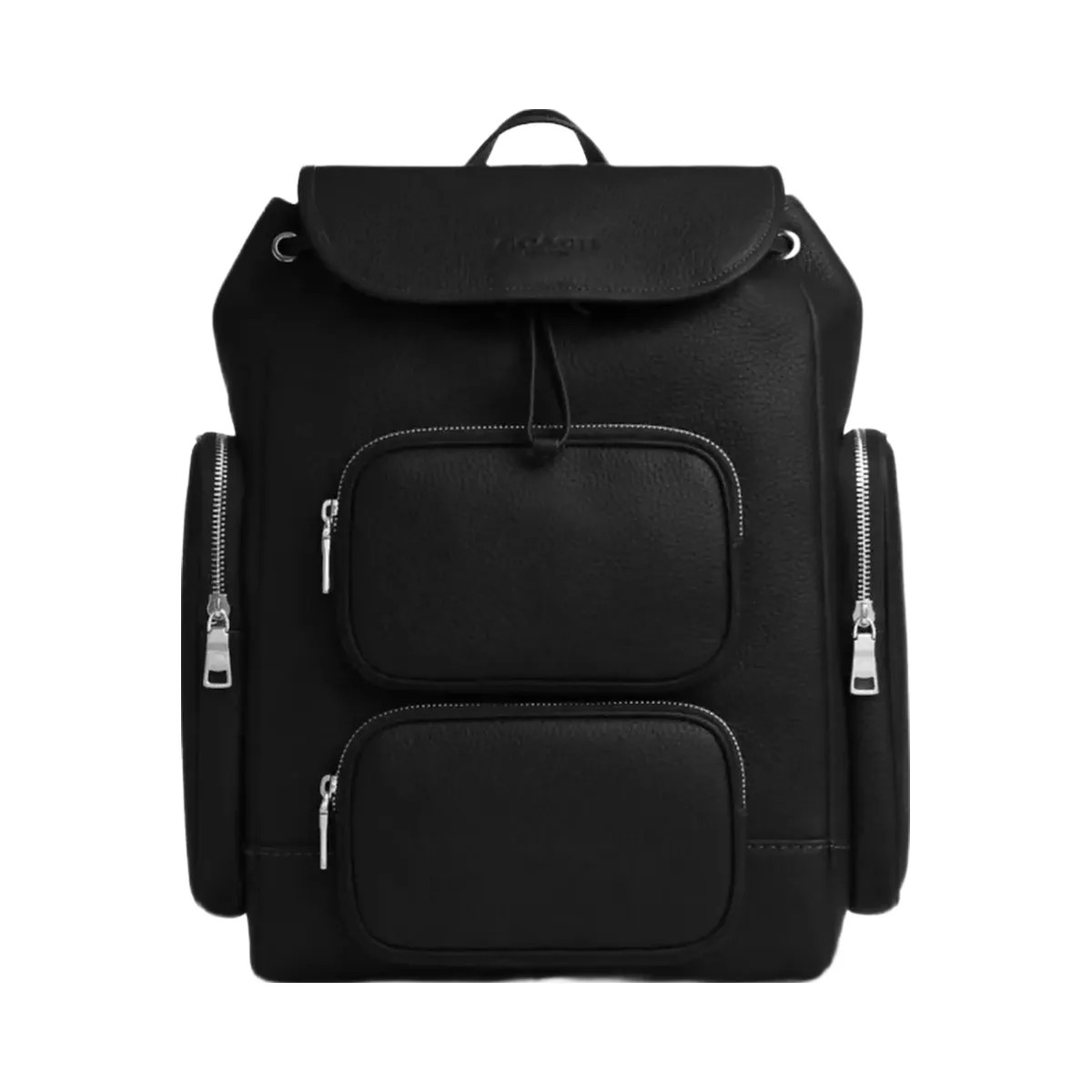 Coach Finn Backpack in Silver Black - HypeFly India View 1
