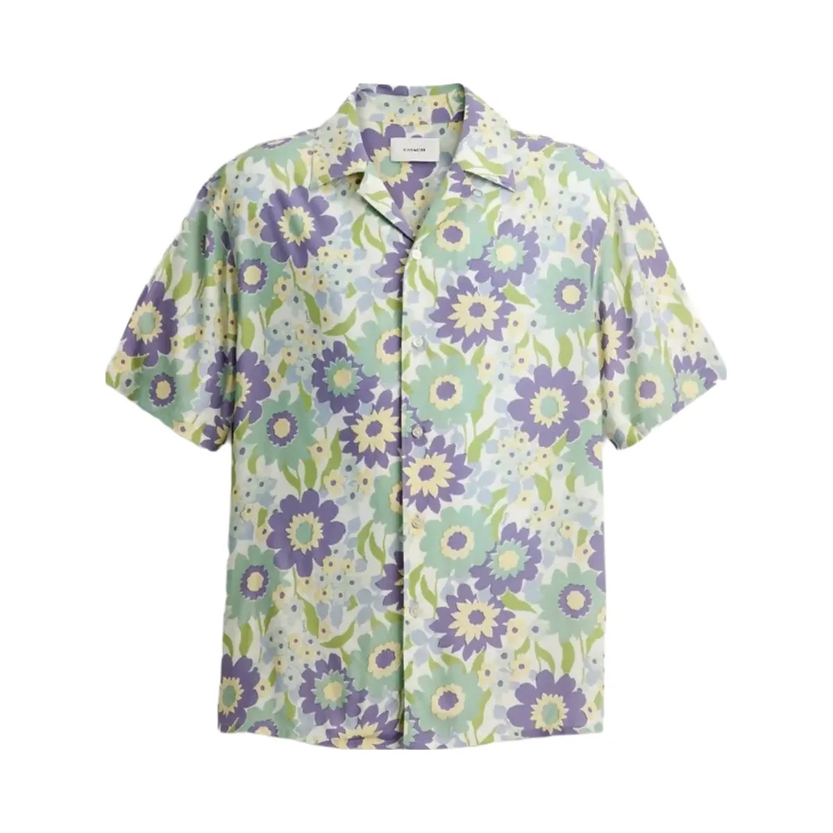Coach Floral Camp Shirt Purple Floral - HypeFly India View 1