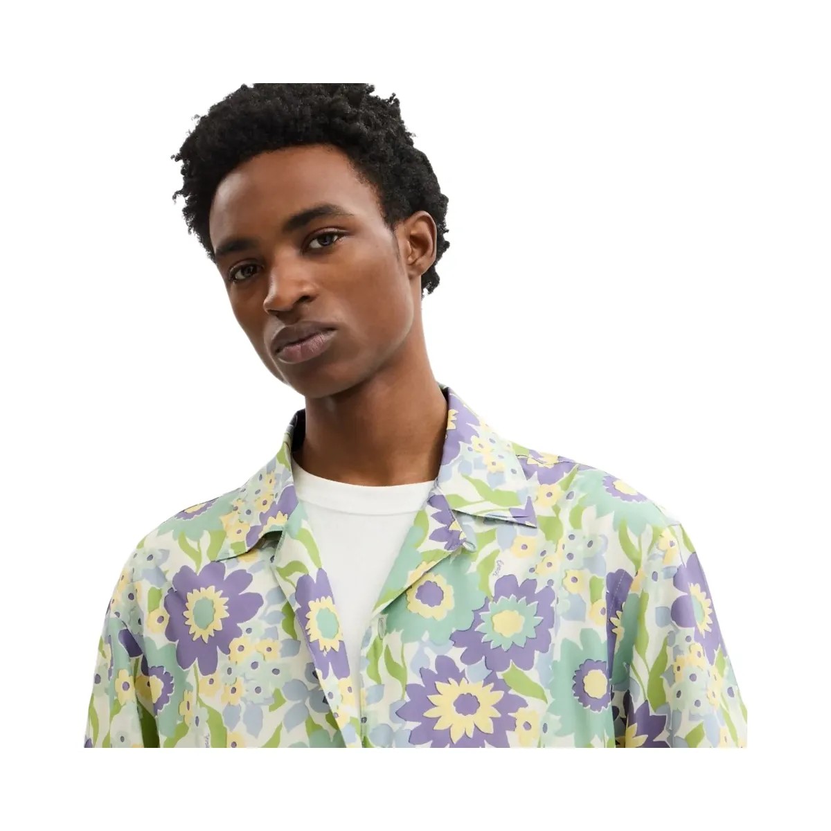 Coach Floral Camp Shirt Purple Floral - HypeFly India View 4