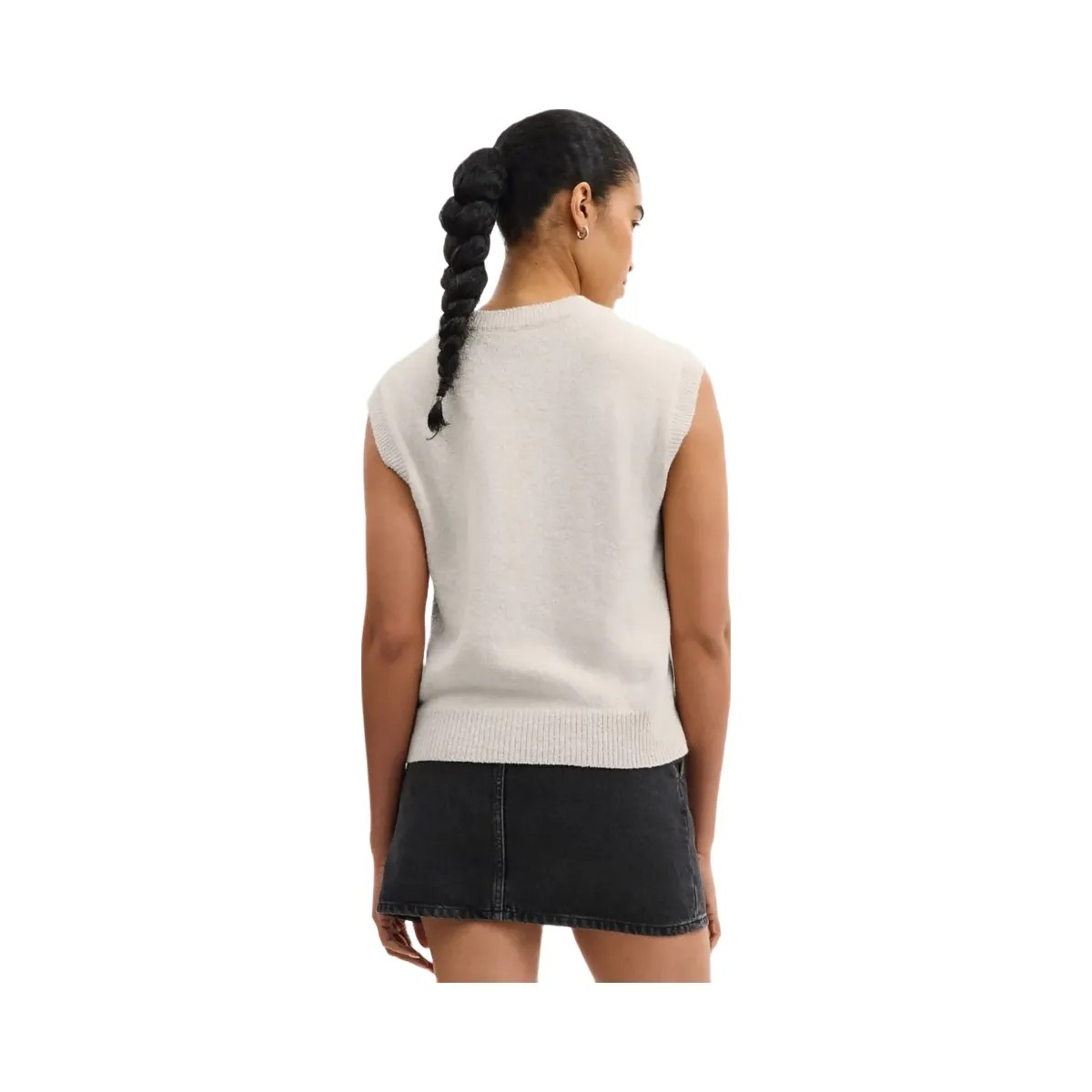 Coach Floral Knit Vest Cream Multi - HypeFly India View 3