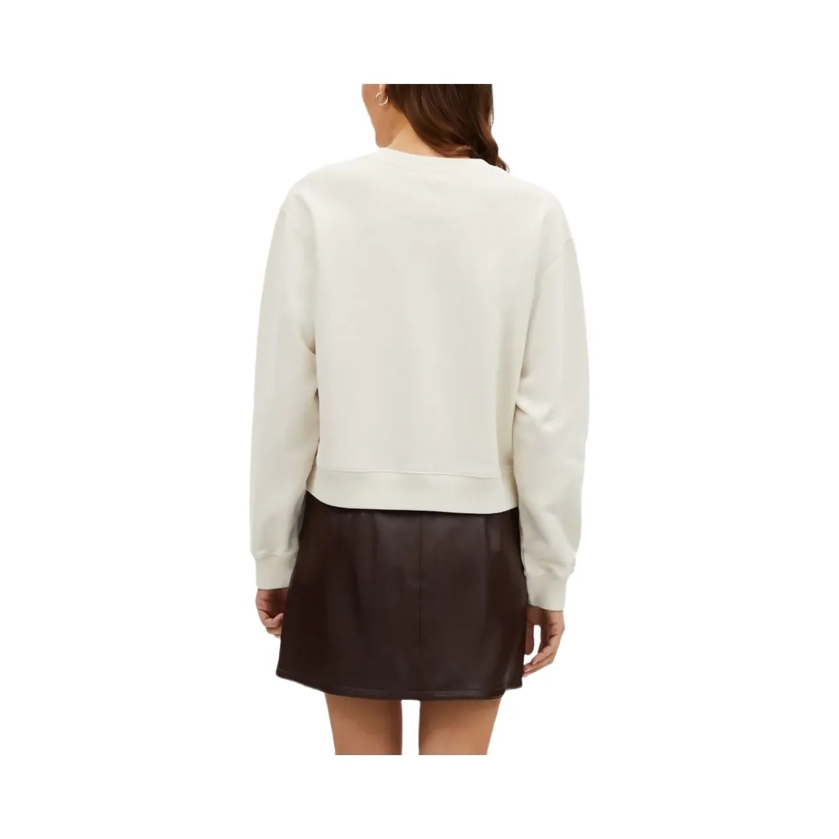 Coach Garment Dye Crewneck Cream - HypeFly India View 3