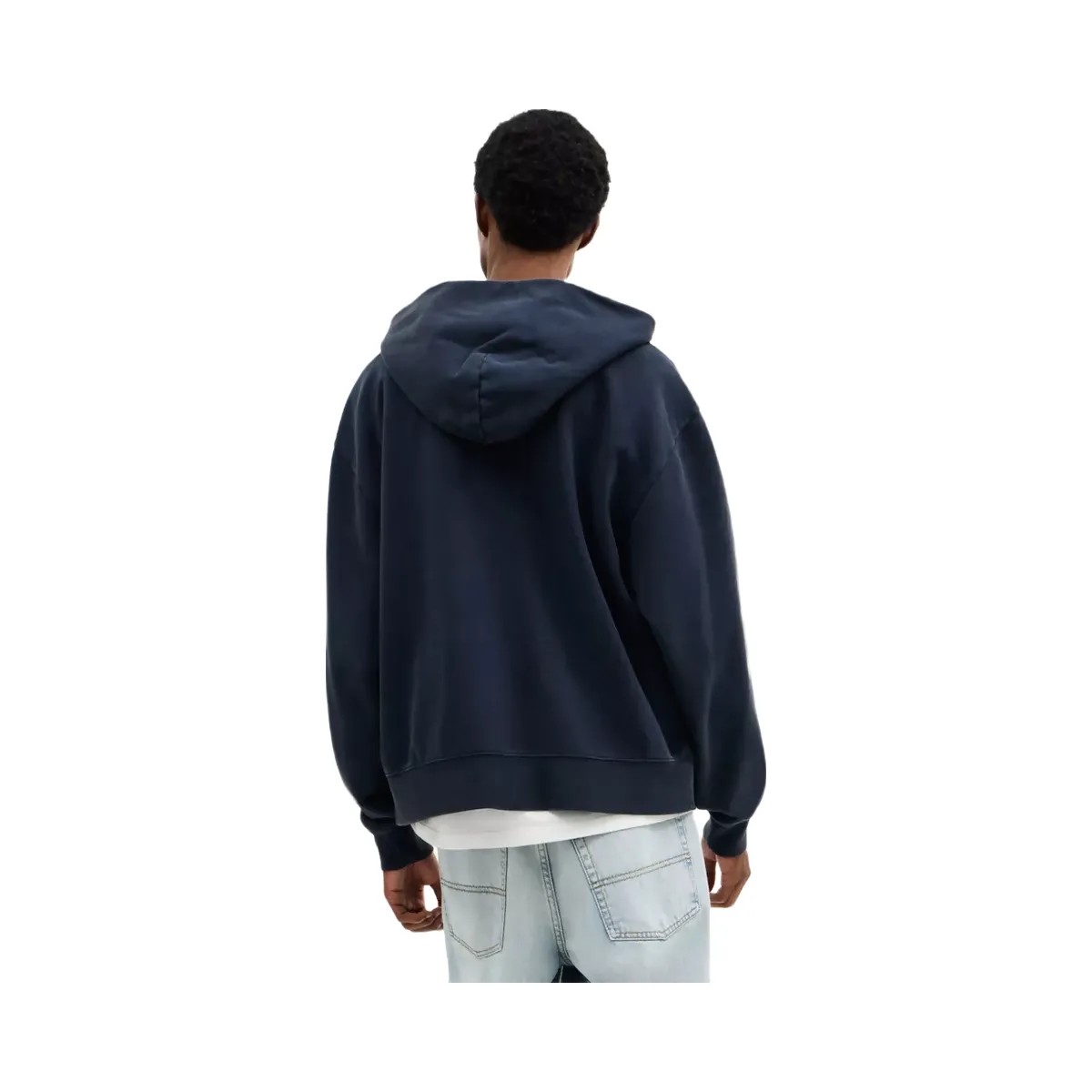 Coach Garment Dyed Zip Hoodie in Navy Blue - HypeFly India View 3